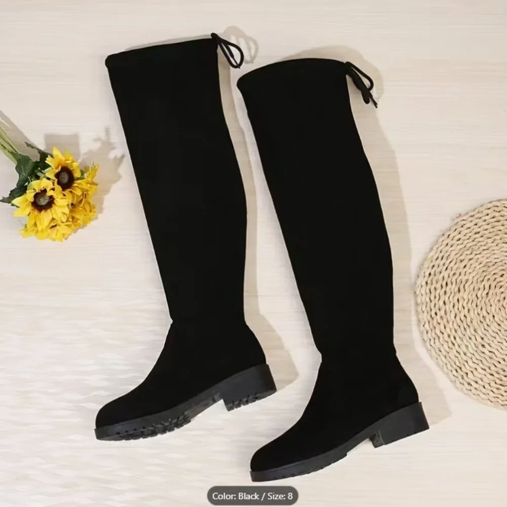 NWOT Women's Fashion Over-the-Knee Boots Chic Tall Boots Stylish Fall/Winter - Picture 4 of 4